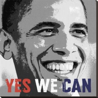 162855435 barack-obama-yes-we-can-stretched-canvas-print