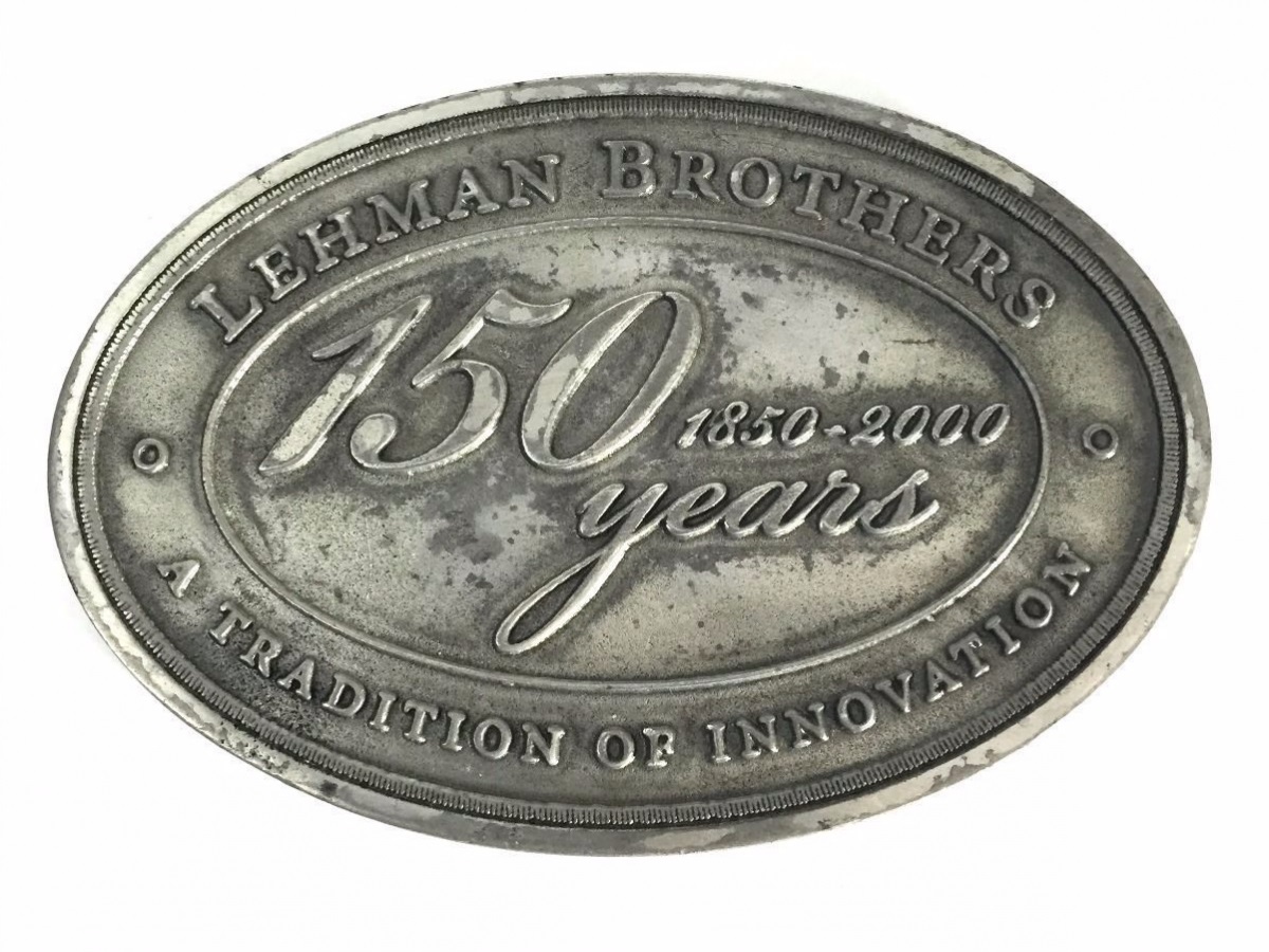 lehman brothers 150 year celebration paperweight