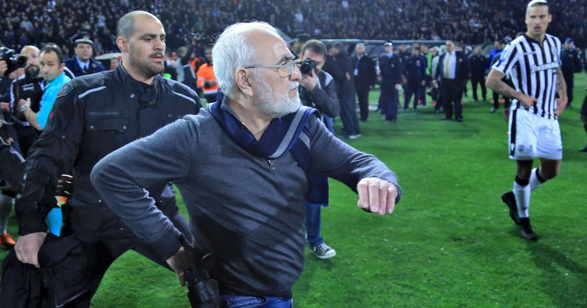 Σαββίδης: Οκτώ μήνες με αναστολή για το όπλο στο ΠΑΟΚ-ΑΕΚ
