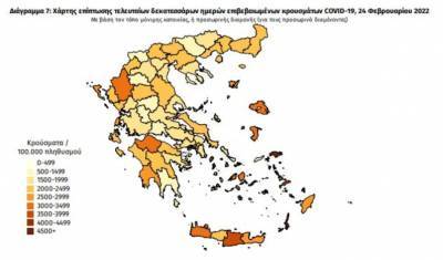 Διασπορά κρουσμάτων: 5.700 στην Αττική, 1.759 στη Θεσσαλονίκη