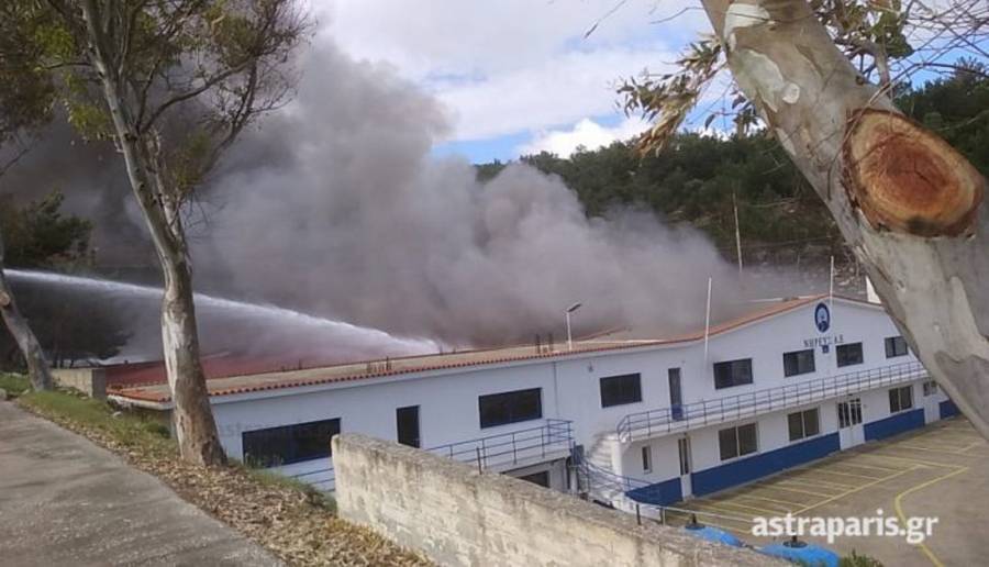 Χίος: Πυρκαγιά στην ιχθυογεννητική μονάδα του «Νηρέα»