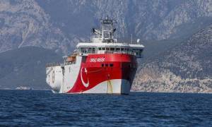 Στην ελληνική υφαλοκρηπίδα το Oruc Reis-Ελληνικά πλοία του ζητούν να αποχωρήσει