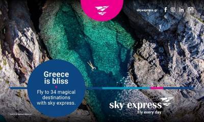 Sky Express: Νέα καμπάνια προβολής της Ελλάδας στο εξωτερικό
