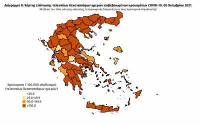 Διασπορά κρουσμάτων: 527 στην Αττική, 441 στη Θεσσαλονίκη, 208 στη Λάρισα