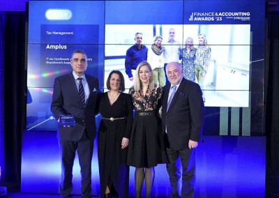 Amplus: Tρία βραβεία για πρακτικές βελτίωσης της οικονομικής λειτουργίας-διοίκησης
