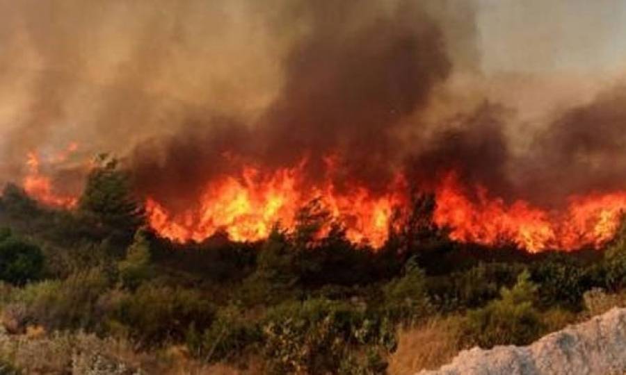 Ανεξέλεγκτη η πυρκαγιά στη Ζάκυνθο