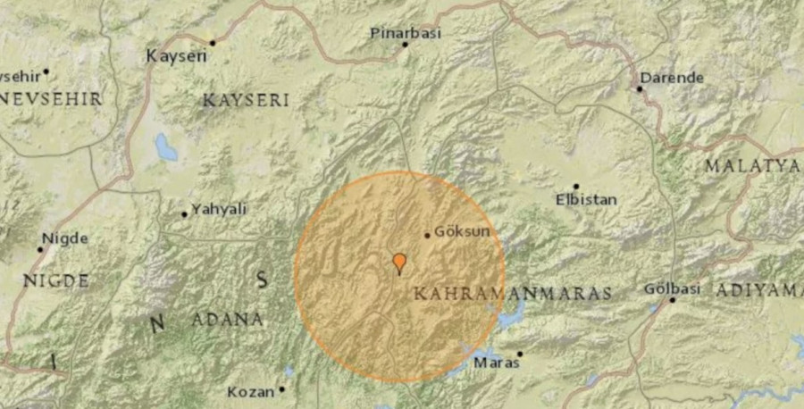Τουρκία: Σεισμός 4,6 Ρίχτερ στην περιοχή του Καχραμανμάρας