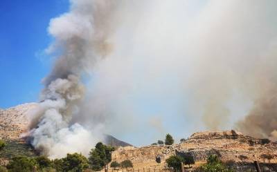 Υπό έλεγχο η φωτιά στις Μυκήνες-Ερωτήματα ΣΥΡΙΖΑ