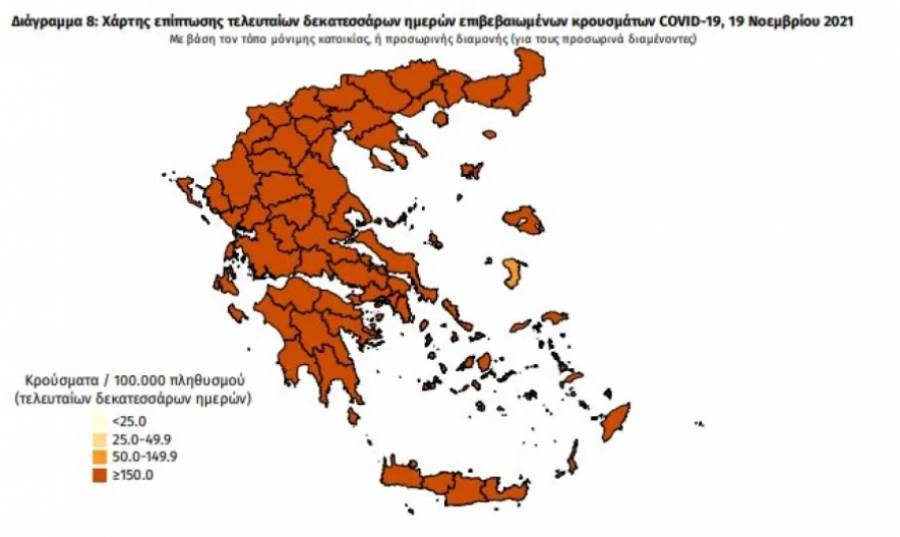 Διασπορά κρουσμάτων: 1.711 στην Αττική, 1.149 στη Θεσσαλονίκη