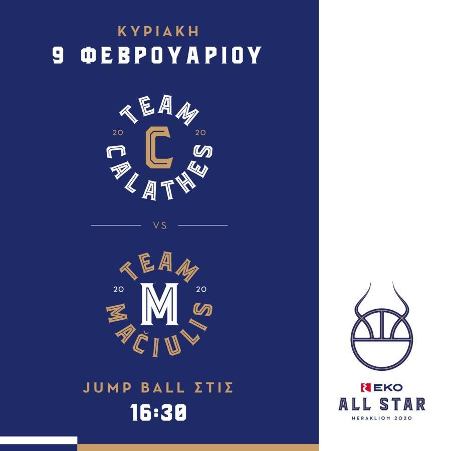Καλάθης και Ματσιούλις διάλεξαν ομάδες για το EKO All Star Game 2020