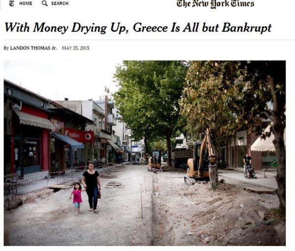 NYT: Η Ελλάδα έχει ήδη χρεοκοπήσει