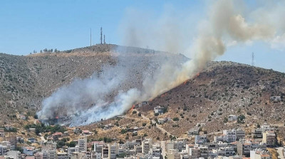 Πυρκαγιά κοντά σε κατοικημένη περιοχή στο Σχιστό