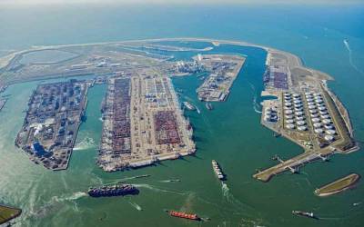 Λιμάνι Ρότερνταμ: Υποχώρησε 9,1% η διακίνηση φορτίων το πρώτο εξάμηνο