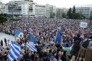 Παραμονή στο ευρώ απαίτησαν την Πέμπτη χιλιάδες διαδηλωτές