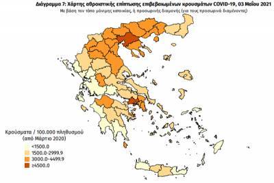 Διασπορά κρουσμάτων: 1.022 νέα κρούσματα στην Αττική- 302 στη Θεσσαλονίκη