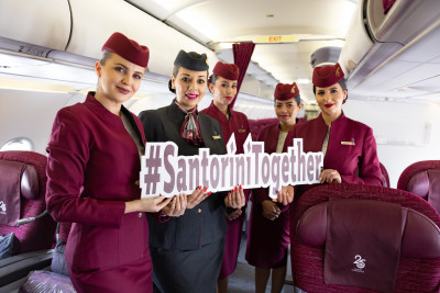 Η Qatar Airways προσγειώνεται στη Σαντορίνη