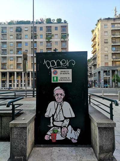 Caritas Papa Francesco Clochard by aleXsandro Palombo Web