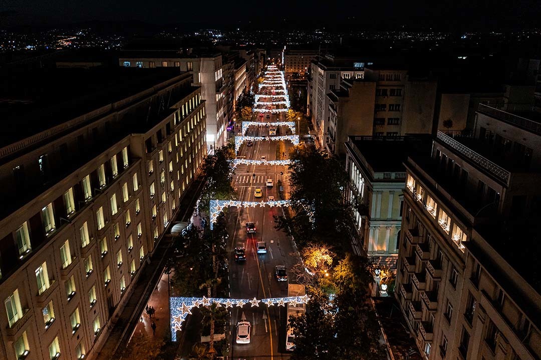 Christmas in Athens Panepistimiou