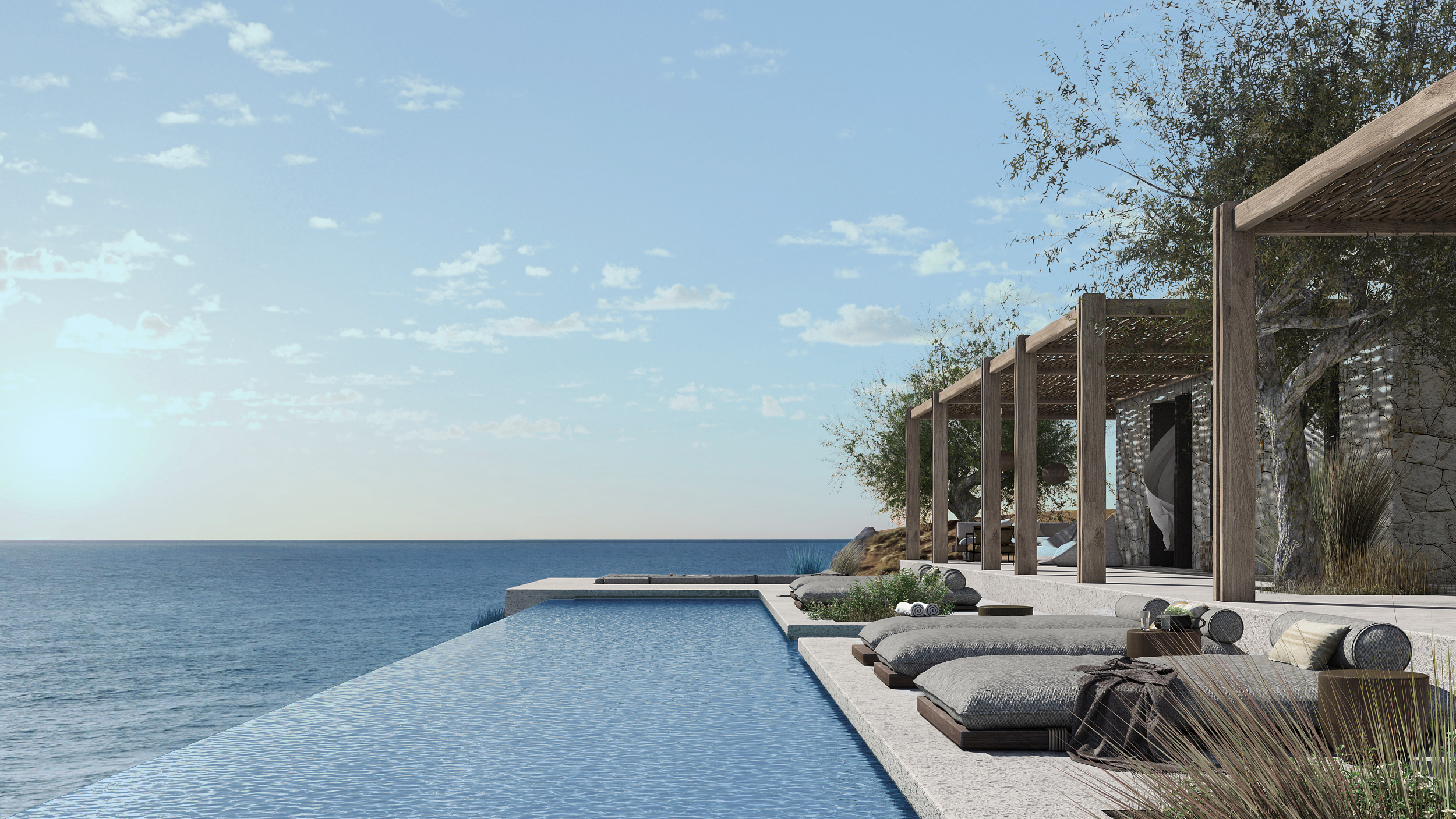 E037 Large 2 room suite private pool