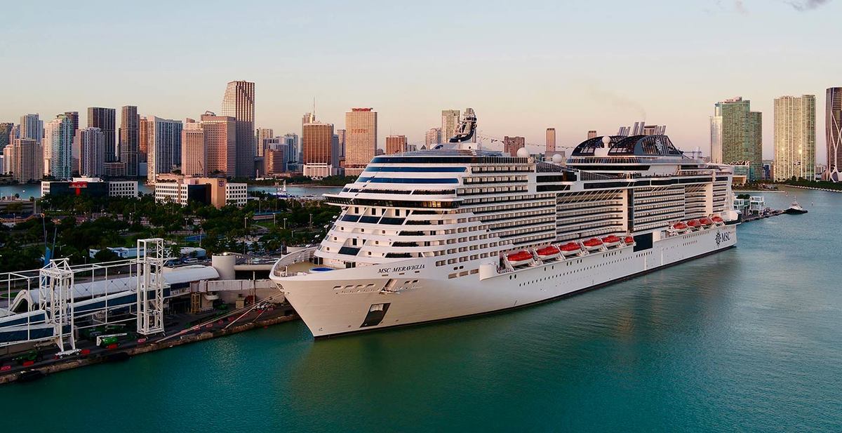 msc meraviglia at portmiami