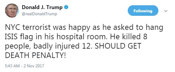 treump tweet new