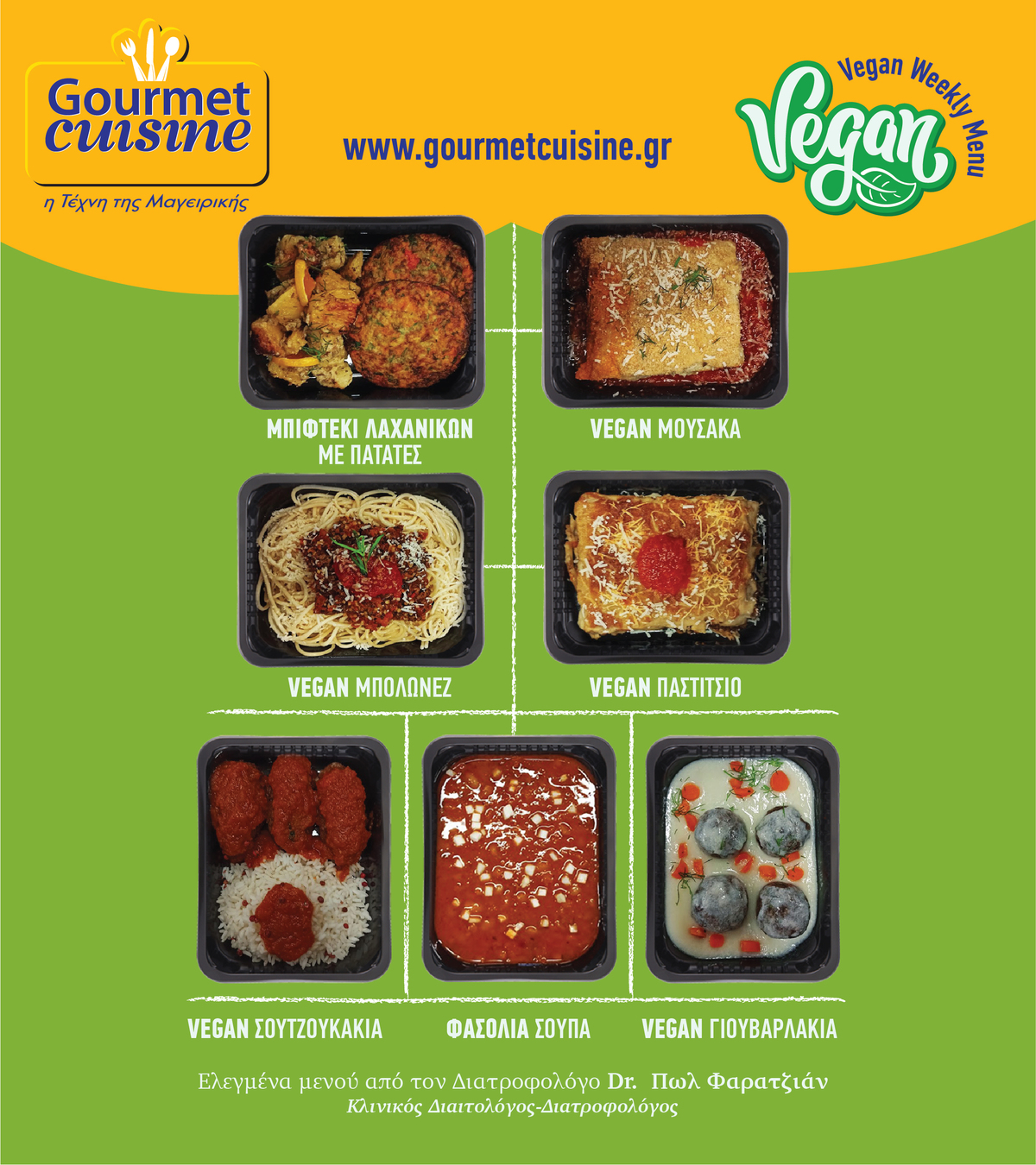 GOURMET CUISINE WEEKLY MENU PYRAMID 3
