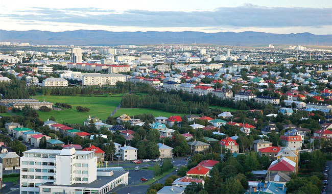 Reykjavik mountain view