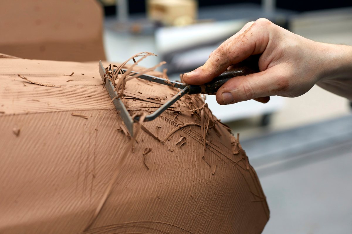 0108 Mazda Design Europe clay modelling