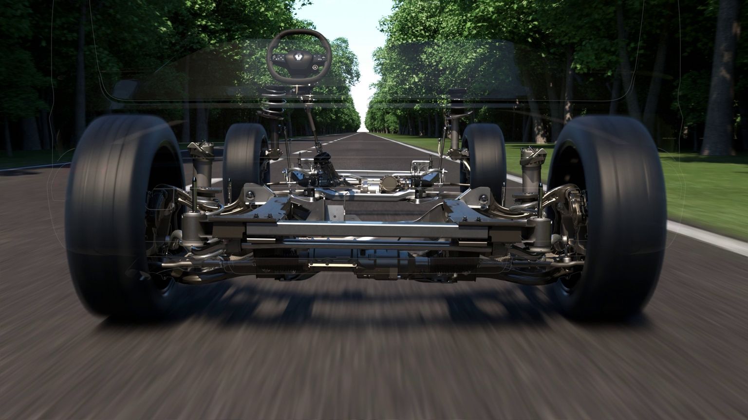 Illustration technique 4control advanced de Renault Austral 1 LOW