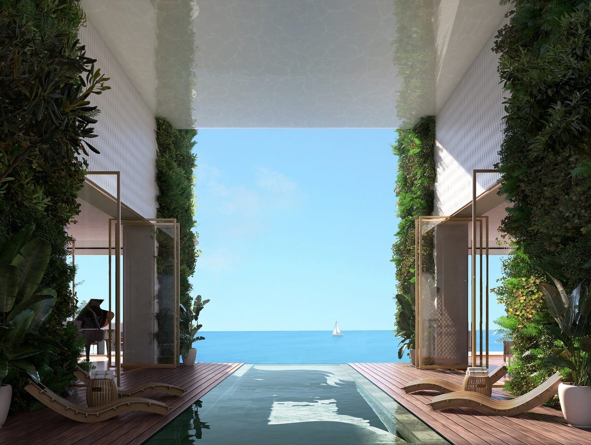 Lamda Development Marina Tower 3D 2. Pool Terrace