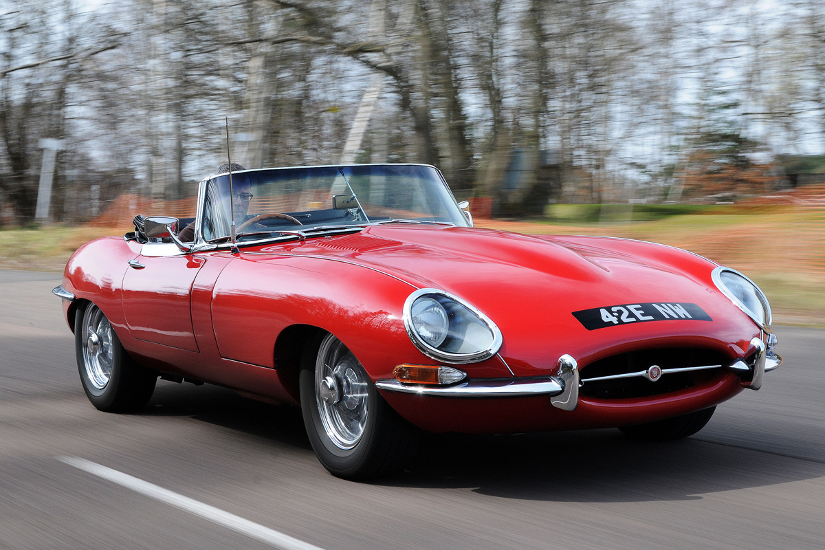 jaguar etype 1 front tracking