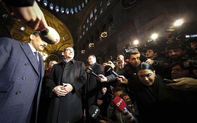 aleksis tsipras episkepsi stin tourkia agia sofia