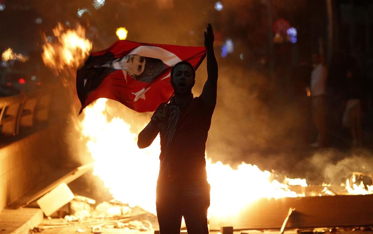 an anti government protester holds turkey s nation 51abcc93ed