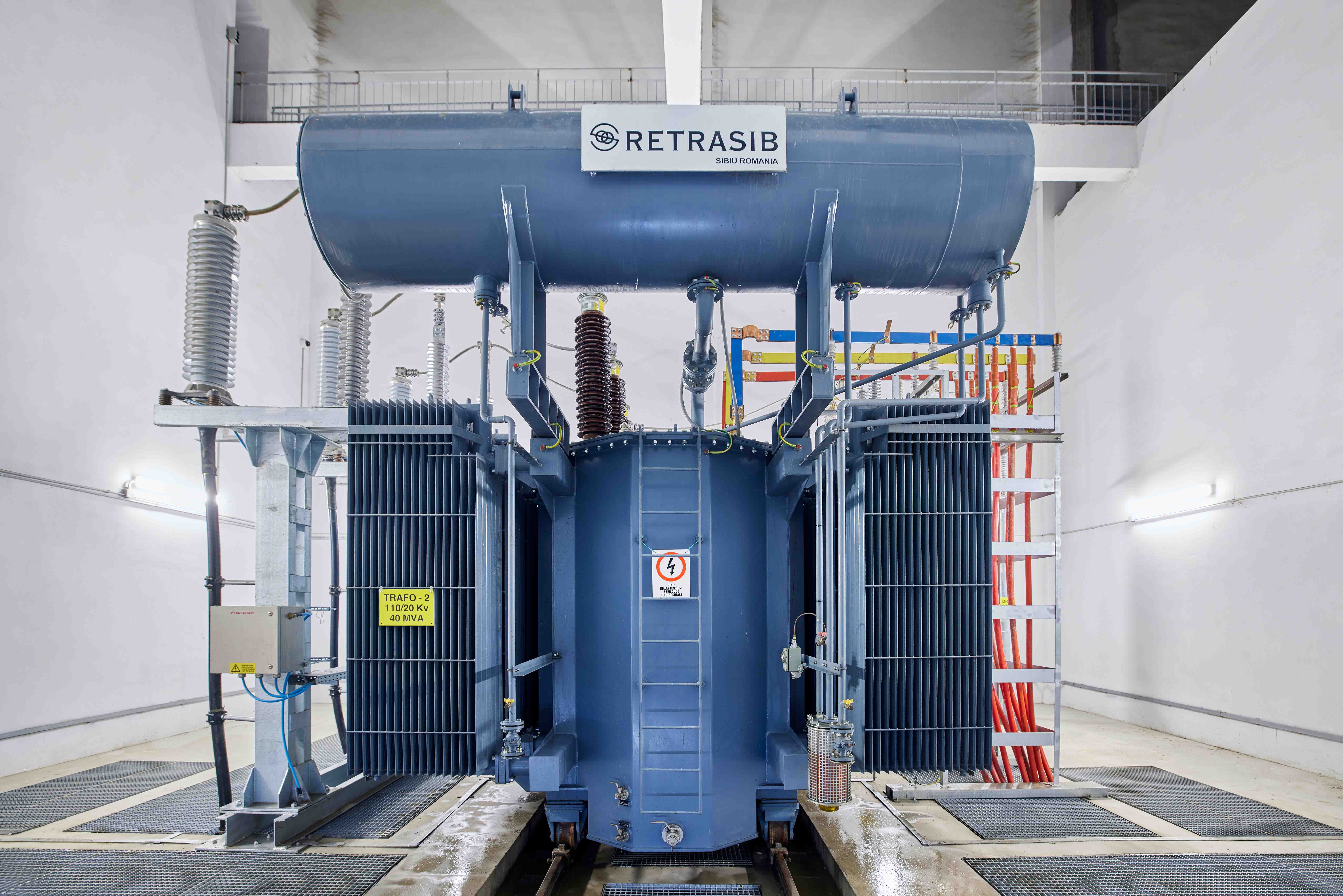 Retele Electrice Muntenia North Power Station Bucharest transformer in the interior