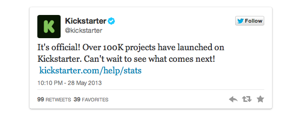 kickstarter twitter