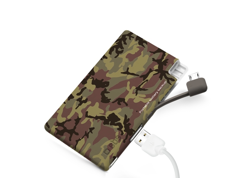 Powerbank USB SBS Portable Battery Backup ExtraSlim 2200 mAh camouflage 24.99euro