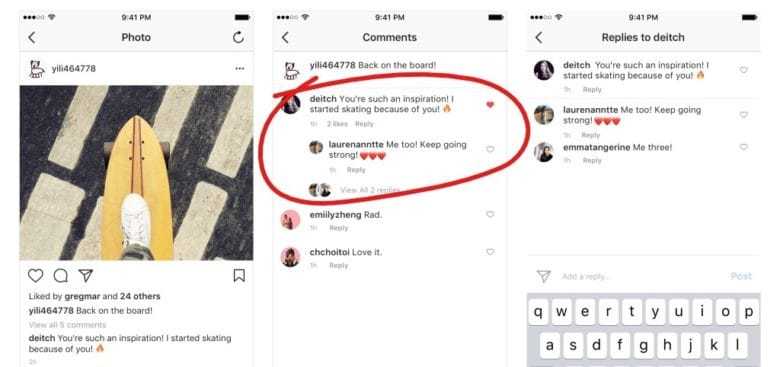 Instagram comment threads 780x367