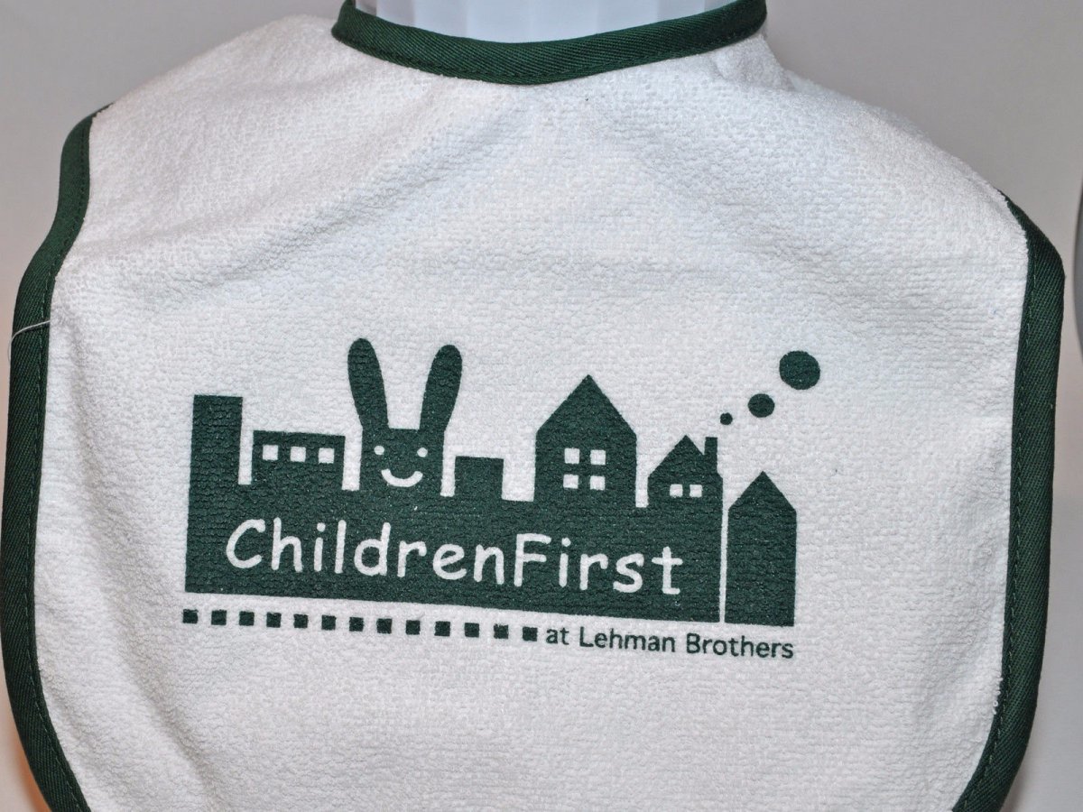 lehman brothers baby bib