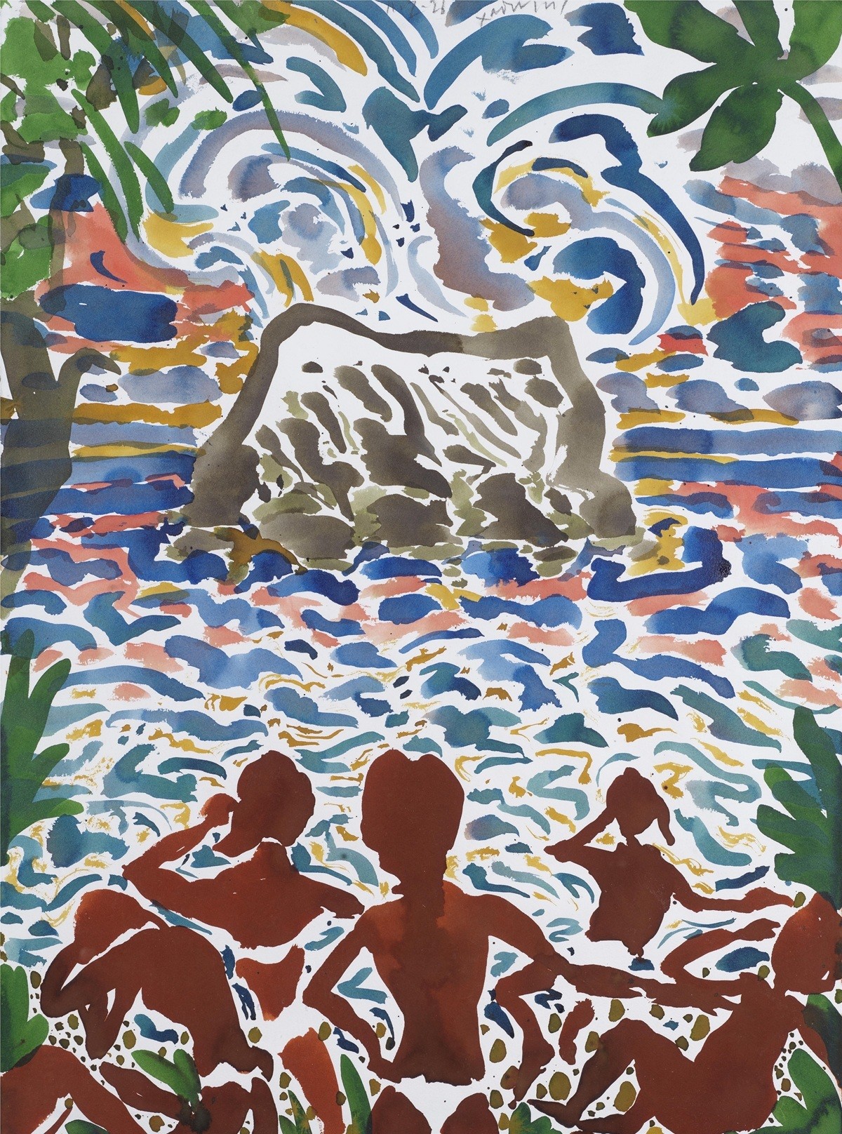 swimmers 2026 ink on paper 76x56 cm 4900bb3715b6d133