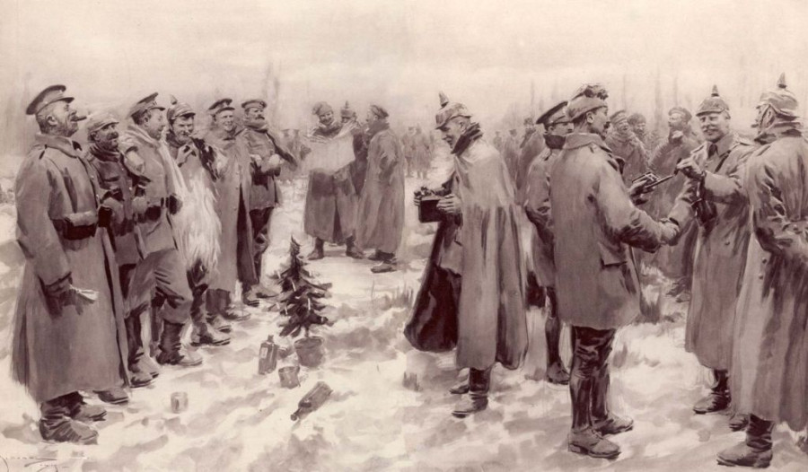 Όταν το πνεύμα των Χριστουγέννων «εισέβαλε» στα χαρακώματα του Α΄ Παγκοσμίου Πολέμου