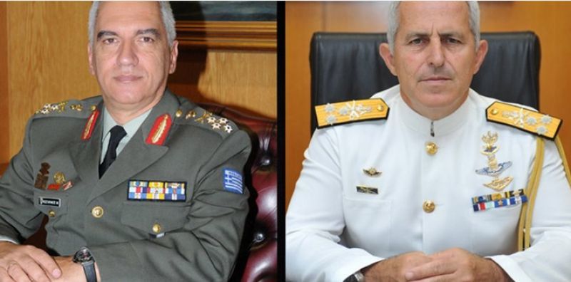 Αιφνιδιαστική αλλαγή των αρχηγών ΓΕΕΘΑ και ΓΕΝ