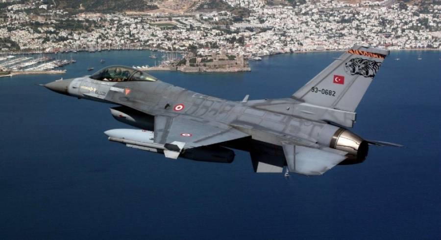 Τουρκικό F16 παρουσίασε πρόβλημα κατά τη διάρκεια παραβίασης του FIR-Αθηνών