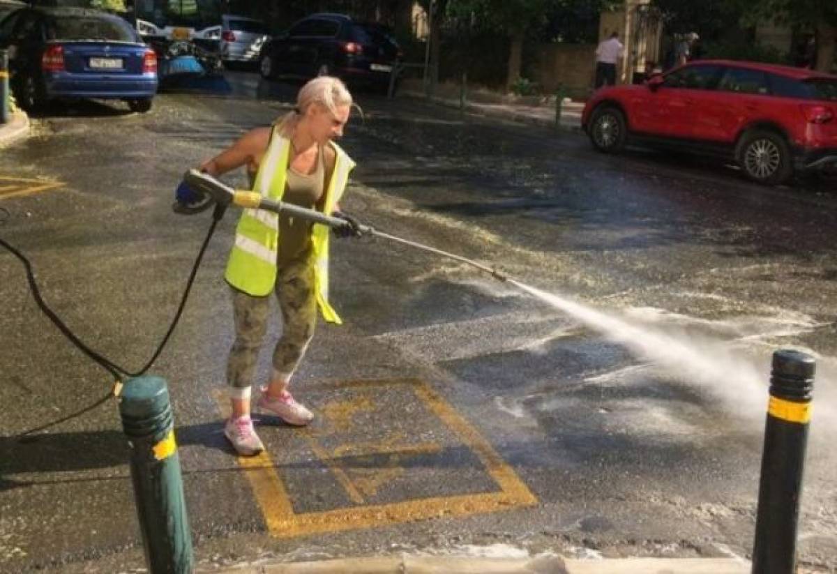 Δήμος Αθηναίων: Η εβδομαδιαία επιχείρηση καθαριότητας-απολύμανσης στα Πατήσια