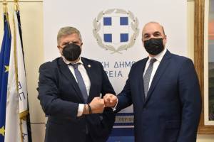 Συνάντηση Πατούλη με το νέο Πρόεδρο της ΚΕΕΕ Γ.Μασούτη