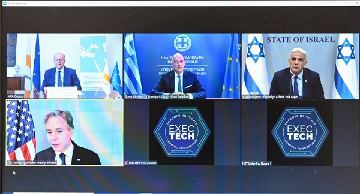 Τηλεδιάσκεψη ΥΠΕΞ «3+1»: Ανάγκη για ενεργειακή σύνδεση Ελλάδας-Κύπρου-Ισραήλ