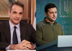 Μητσοτάκης: Ευχετήριο τηλεφώνημα στον Ζελένσκι για τον δοκιμαζόμενο ουκρανικό λαό