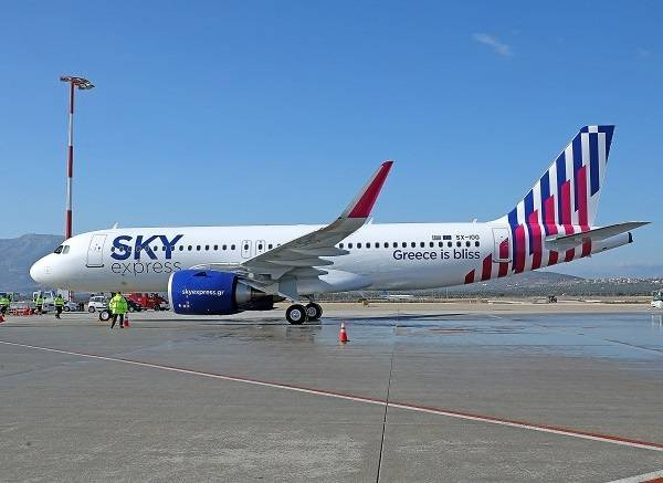 SKY express: Δρομολογεί το πρώτο από τα έξι ολοκαίνουργια AirbusA320neo