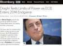Bloomberg: Ο Ντράγκι δοκιμάζει τα όρια της εξουσίας του