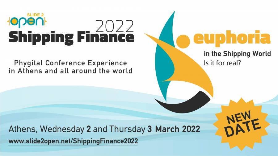 Νέα ημερομηνία στο Slide2Open Shipping Finance 2022
