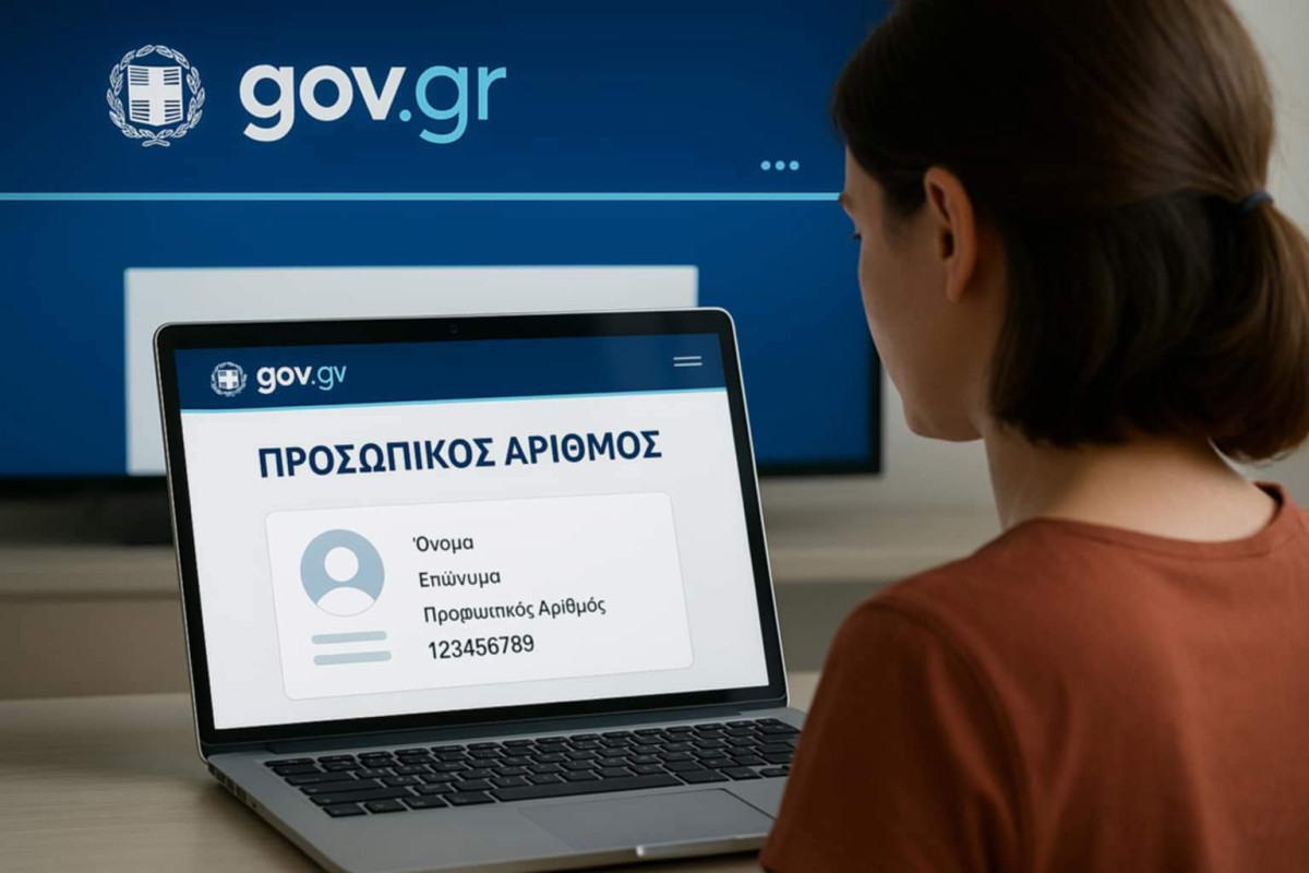 Ολοκληρώθηκε η διαδικασία απόδοσης Προσωπικού Αριθμού - Τον διαθέτουν 9,3 εκατ. πολίτες